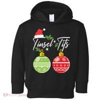 Jingle Balls Tinsel Tits Funny Christmas Matching Couple Toddler Hoodie thumb 0