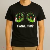 Jingle Balls Tinsel Tits Funny Matching Couple T-Shirt thumb 3
