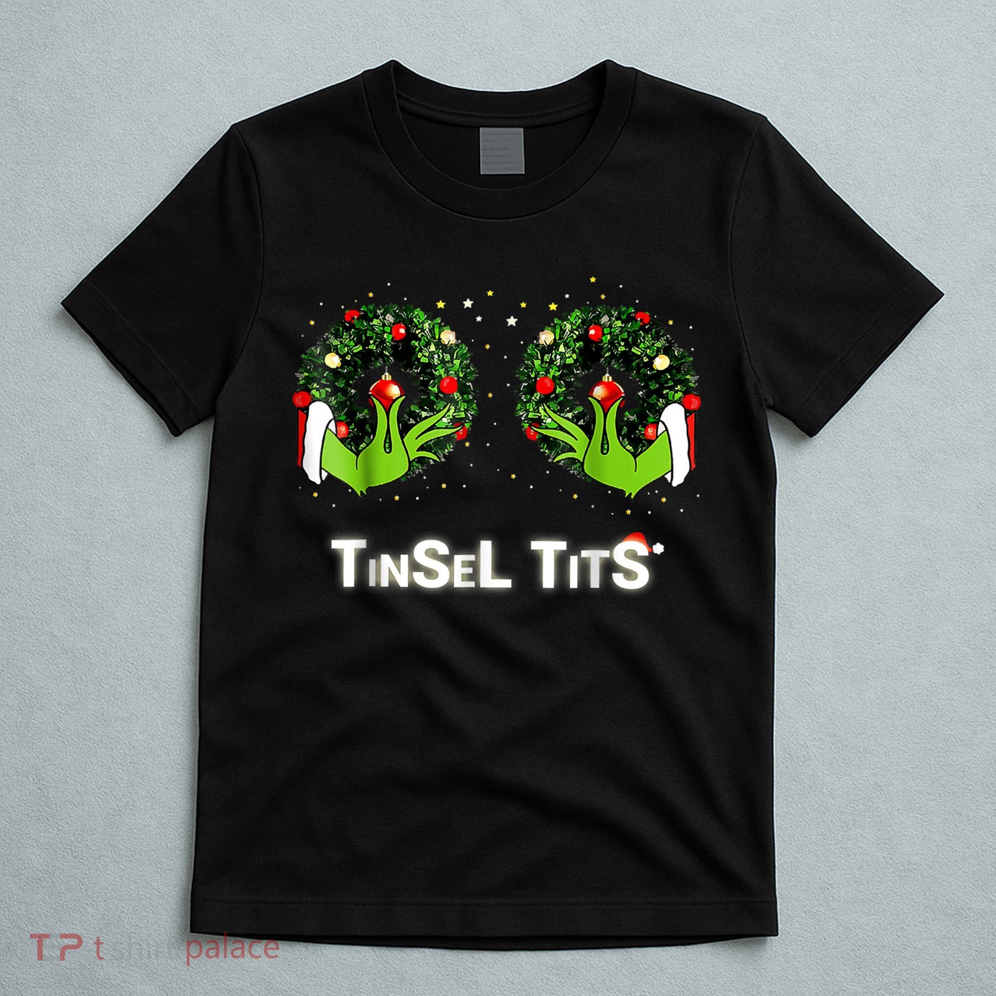 Jingle Balls Tinsel Tits Funny Matching Couple T-Shirt