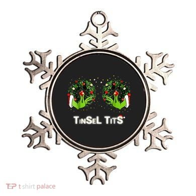 Jingle Balls Tinsel Tits Funny Matching Couple Ornament