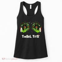 Jingle Balls Tinsel Tits Funny Matching Couple Women's Tank Top thumb 0