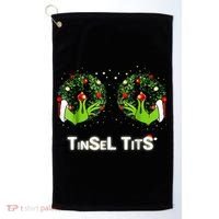 Jingle Balls Tinsel Tits Funny Matching Couple Golf Towel thumb 0