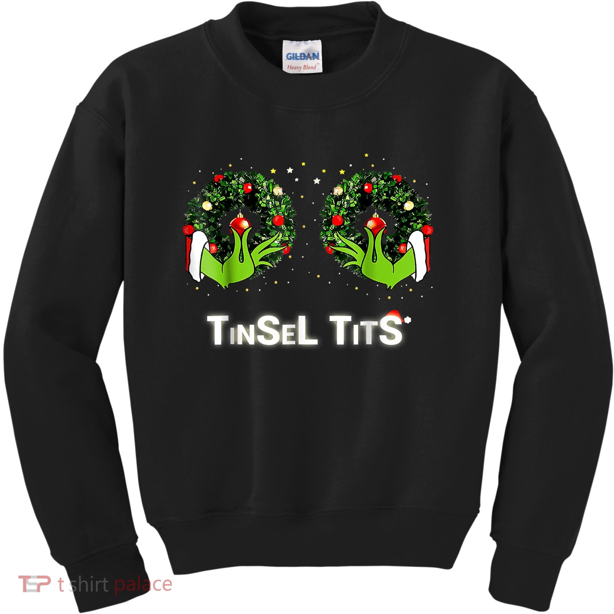 Jingle Balls Tinsel Tits Funny Matching Couple Kids Sweatshirt