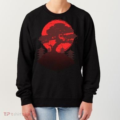 Japanese Bonsai Tree Scene Women's Sweatshirt