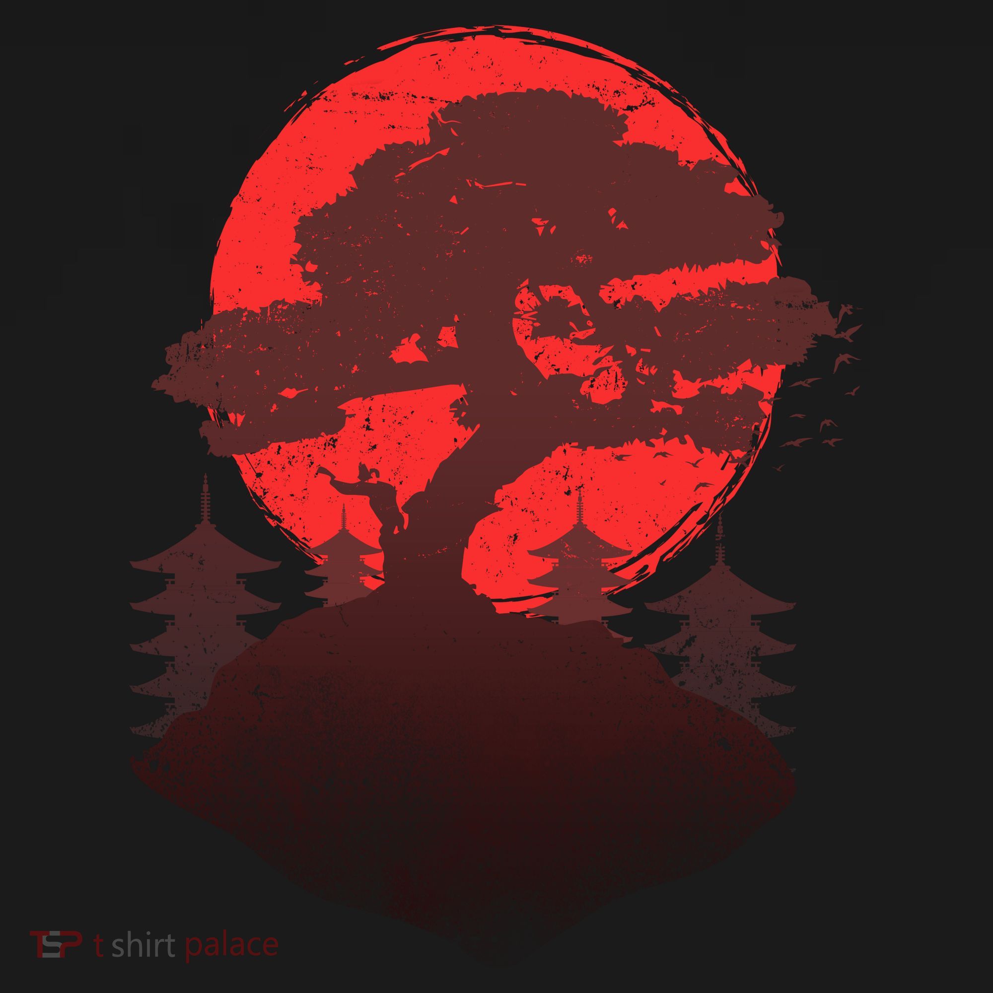 Japanese Bonsai Tree Scene Backpack
