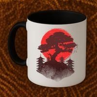 Japanese Bonsai Tree Scene Coffee Mug thumb 2