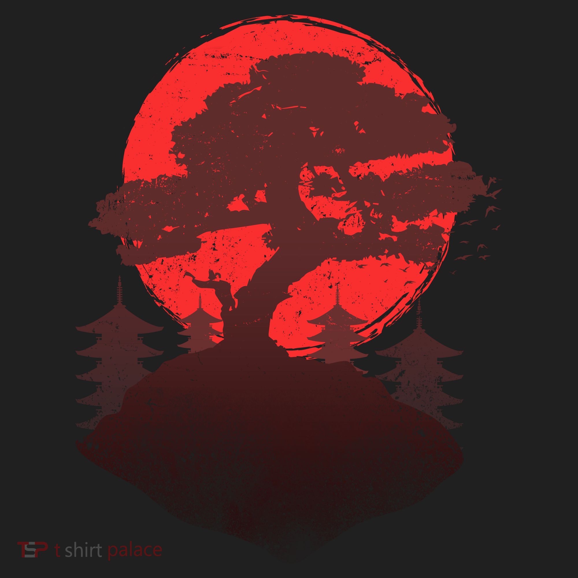 Japanese Bonsai Tree Scene Beanie