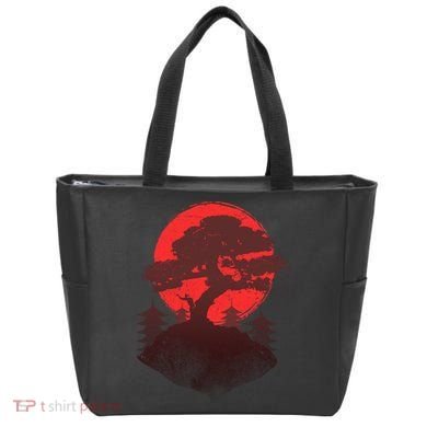 Japanese Bonsai Tree Scene Tote Bag
