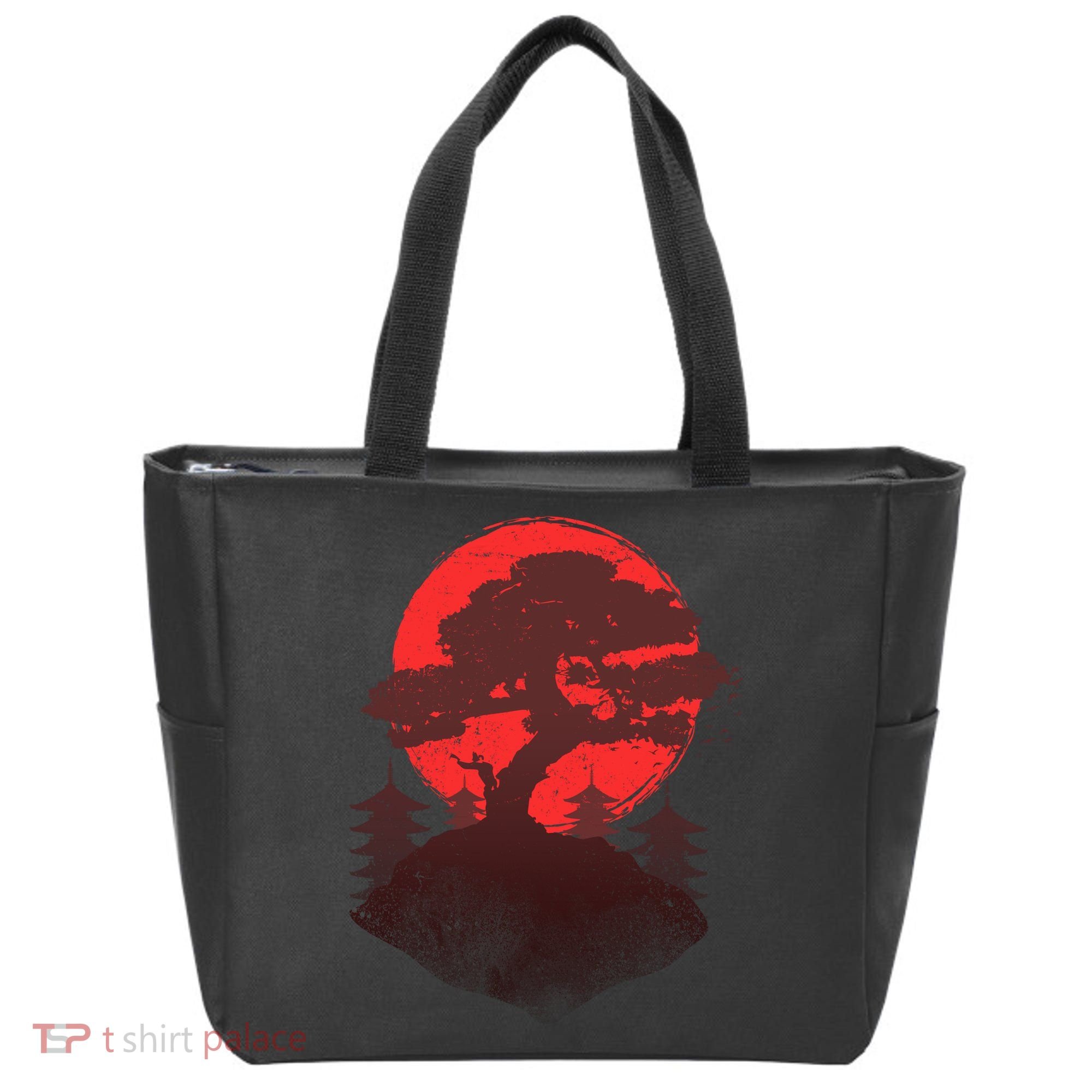 Japanese Bonsai Tree Scene Tote Bag