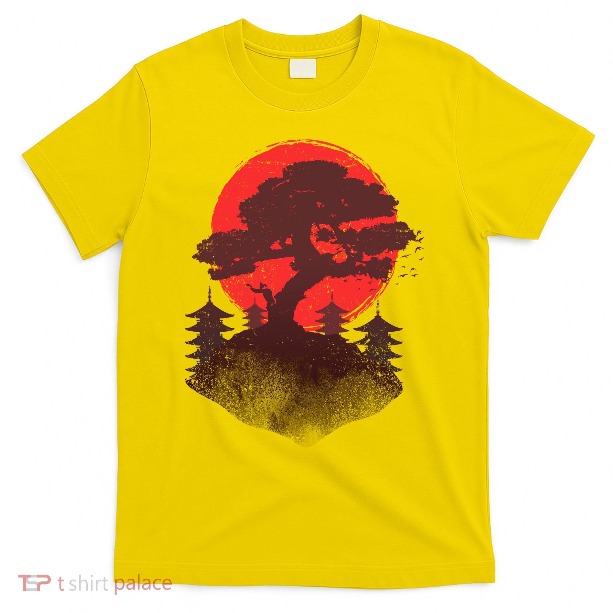 Japanese Bonsai Tree Scene T-Shirt