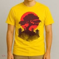 Japanese Bonsai Tree Scene T-Shirt thumb 3