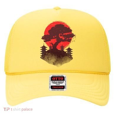 Japanese Bonsai Tree Scene Hat