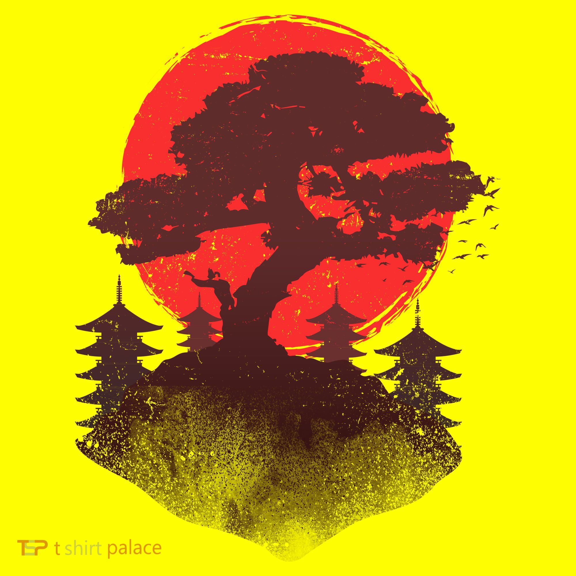 Japanese Bonsai Tree Scene Hat