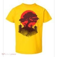 Japanese Bonsai Tree Scene Toddler T-Shirt thumb 0