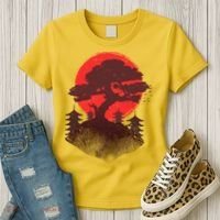 Japanese Bonsai Tree Scene Women's T-Shirt thumb 3