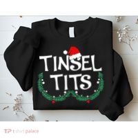 Jingle Balls Tinsel Tits Funny Matching Couple Chestnuts Sweatshirt thumb 2