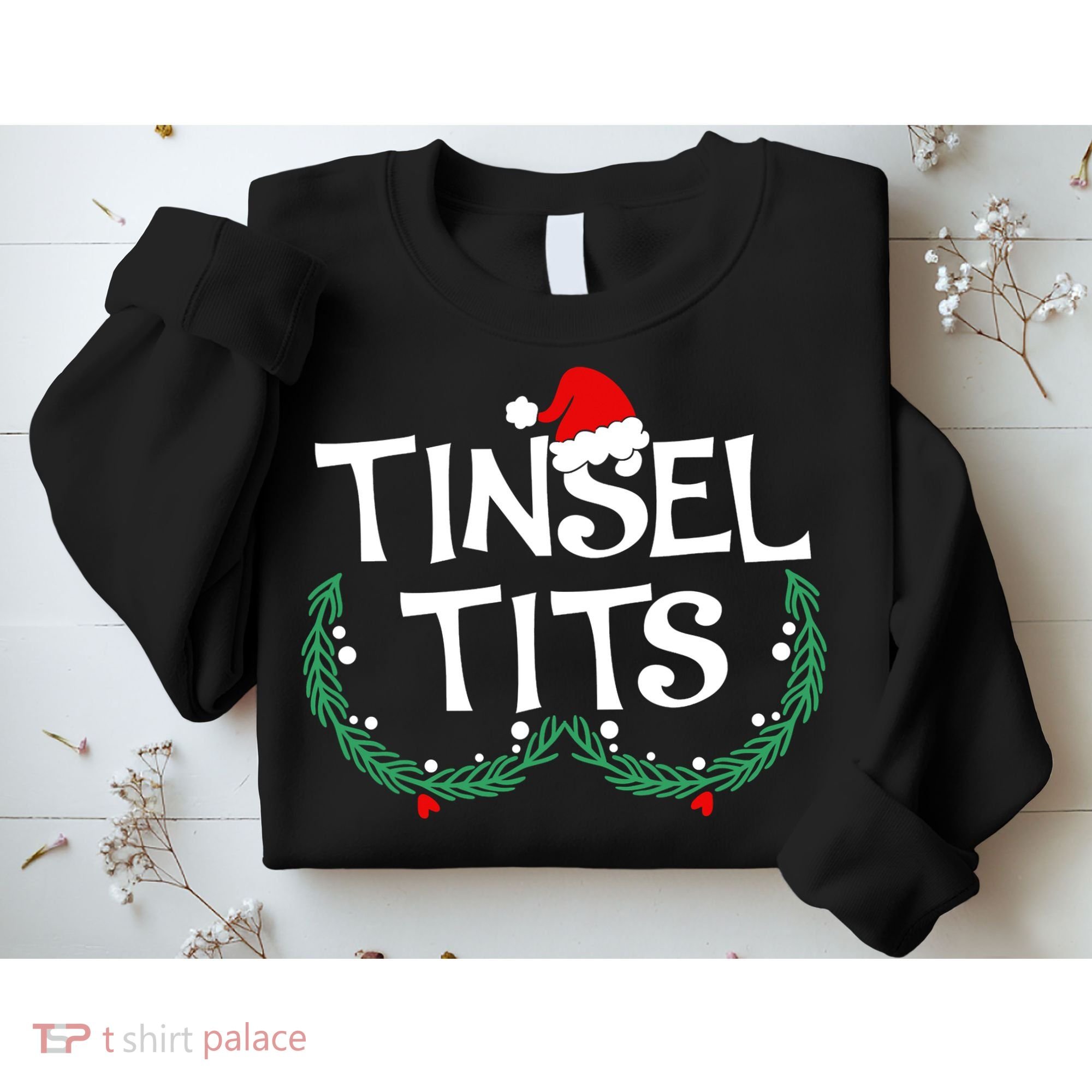 Jingle Balls Tinsel Tits Funny Matching Couple Chestnuts Sweatshirt