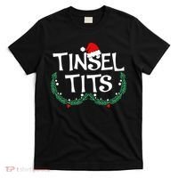 Jingle Balls Tinsel Tits Funny Matching Couple Chestnuts T-Shirt thumb 0