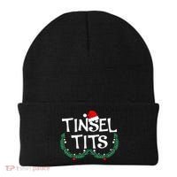 Jingle Balls Tinsel Tits Funny Matching Couple Chestnuts Beanie thumb 0