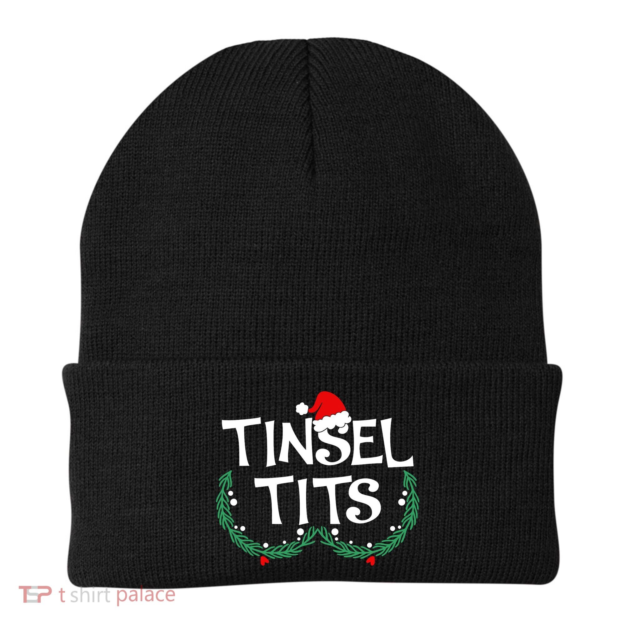 Jingle Balls Tinsel Tits Funny Matching Couple Chestnuts Beanie