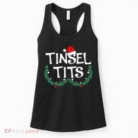 Jingle Balls Tinsel Tits Funny Matching Couple Chestnuts Women's Tank Top thumb 0