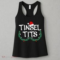 Jingle Balls Tinsel Tits Funny Matching Couple Chestnuts Women's Tank Top thumb 3