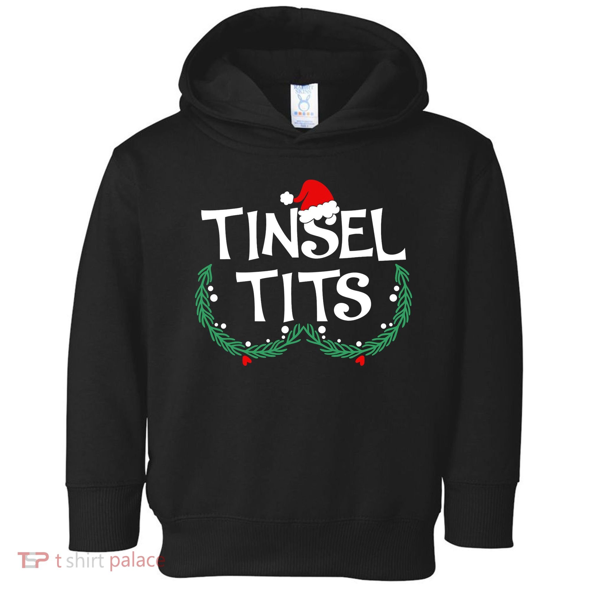 Jingle Balls Tinsel Tits Funny Matching Couple Chestnuts Toddler Hoodie
