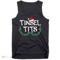 Jingle Balls Tinsel Tits Funny Matching Couple Chestnuts Tank Top thumb 0
