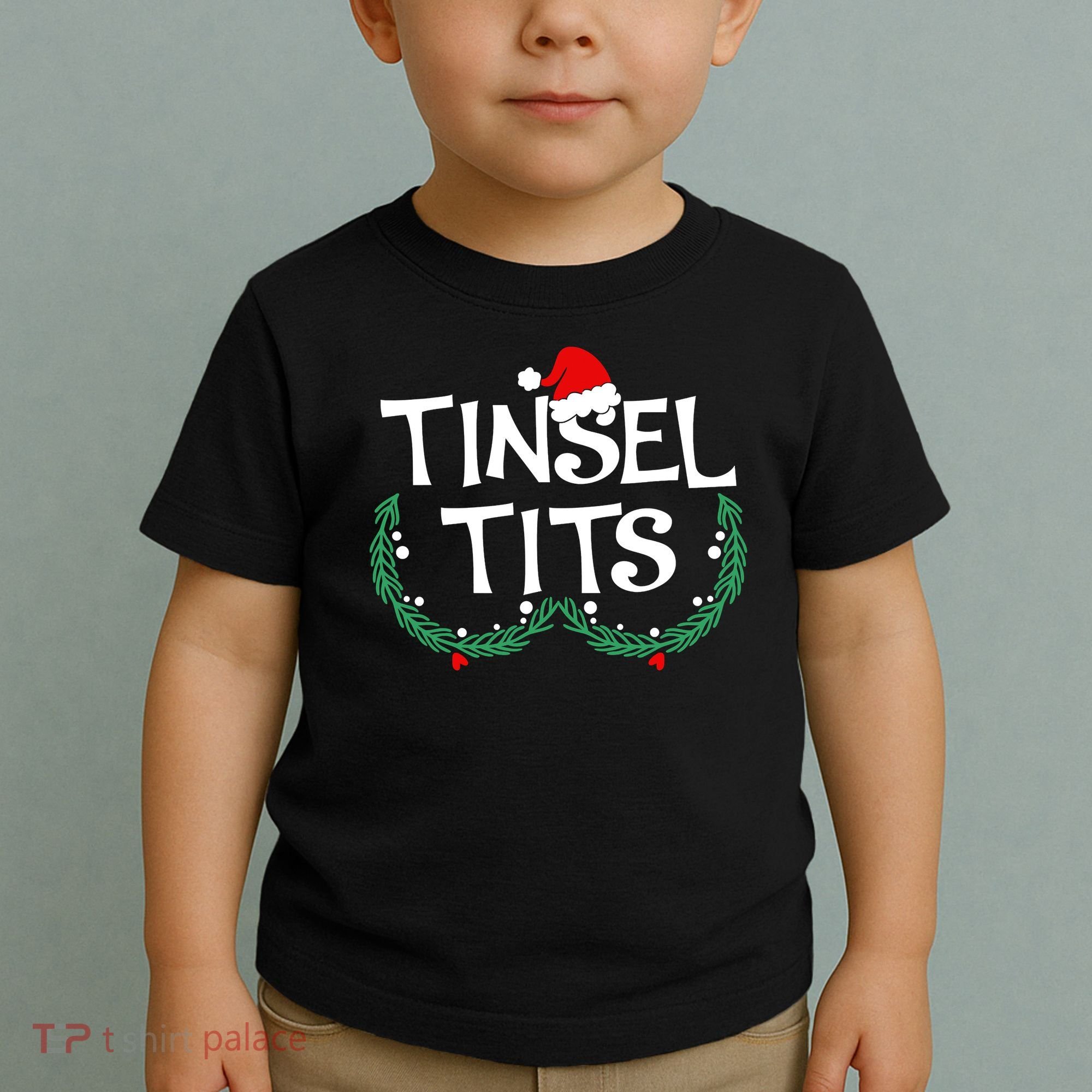 Jingle Balls Tinsel Tits Funny Matching Couple Chestnuts Toddler T-Shirt