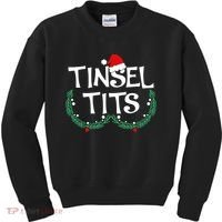 Jingle Balls Tinsel Tits Funny Matching Couple Chestnuts Kids Sweatshirt thumb 0