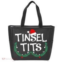 Jingle Balls Tinsel Tits Funny Matching Couple Chestnuts Tote Bag thumb 0