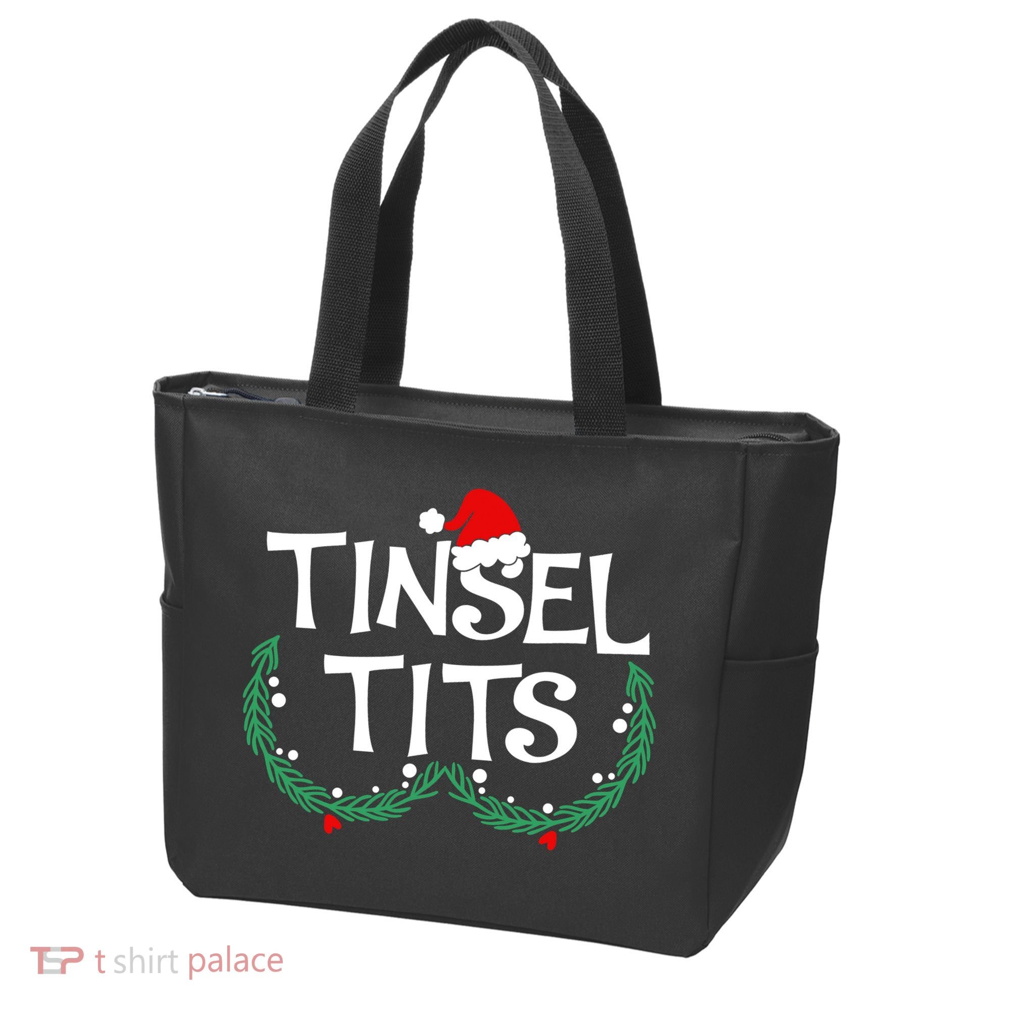 Jingle Balls Tinsel Tits Funny Matching Couple Chestnuts Tote Bag