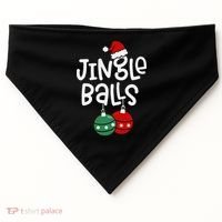 Jingle Balls Tinsel Tits Matching Couple Chestnuts USA-Made Doggie Bandana thumb 0
