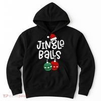 Jingle Balls Tinsel Tits Matching Couple Chestnuts Hoodie thumb 0