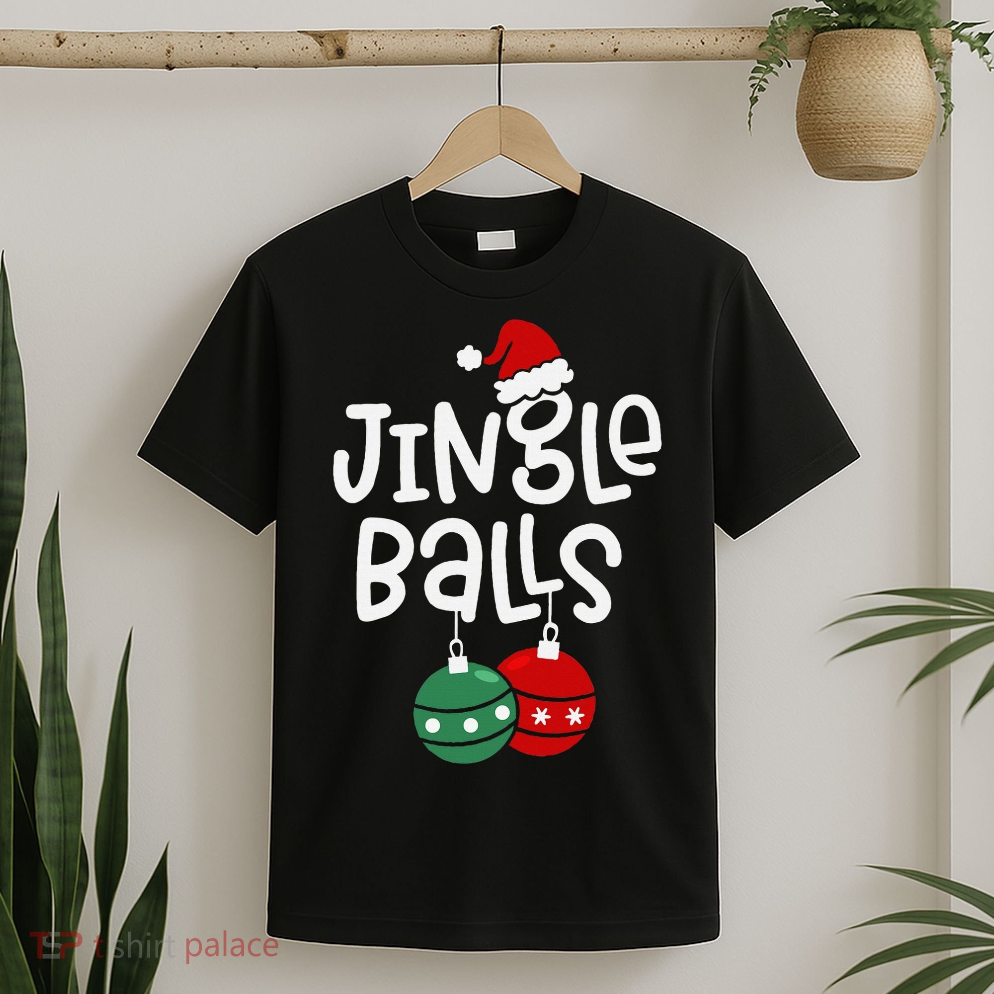 Jingle Balls Tinsel Tits Matching Couple Chestnuts T-Shirt