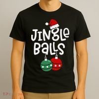 Jingle Balls Tinsel Tits Matching Couple Chestnuts T-Shirt thumb 3