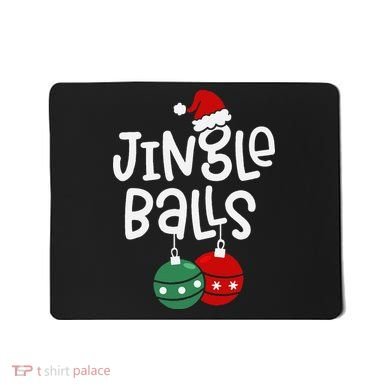 Jingle Balls Tinsel Tits Matching Couple Chestnuts Mousepad