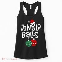 Jingle Balls Tinsel Tits Matching Couple Chestnuts Women's Tank Top thumb 0