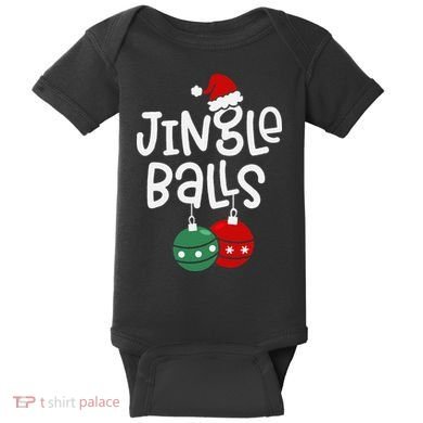 Jingle Balls Tinsel Tits Matching Couple Chestnuts Baby Bodysuit