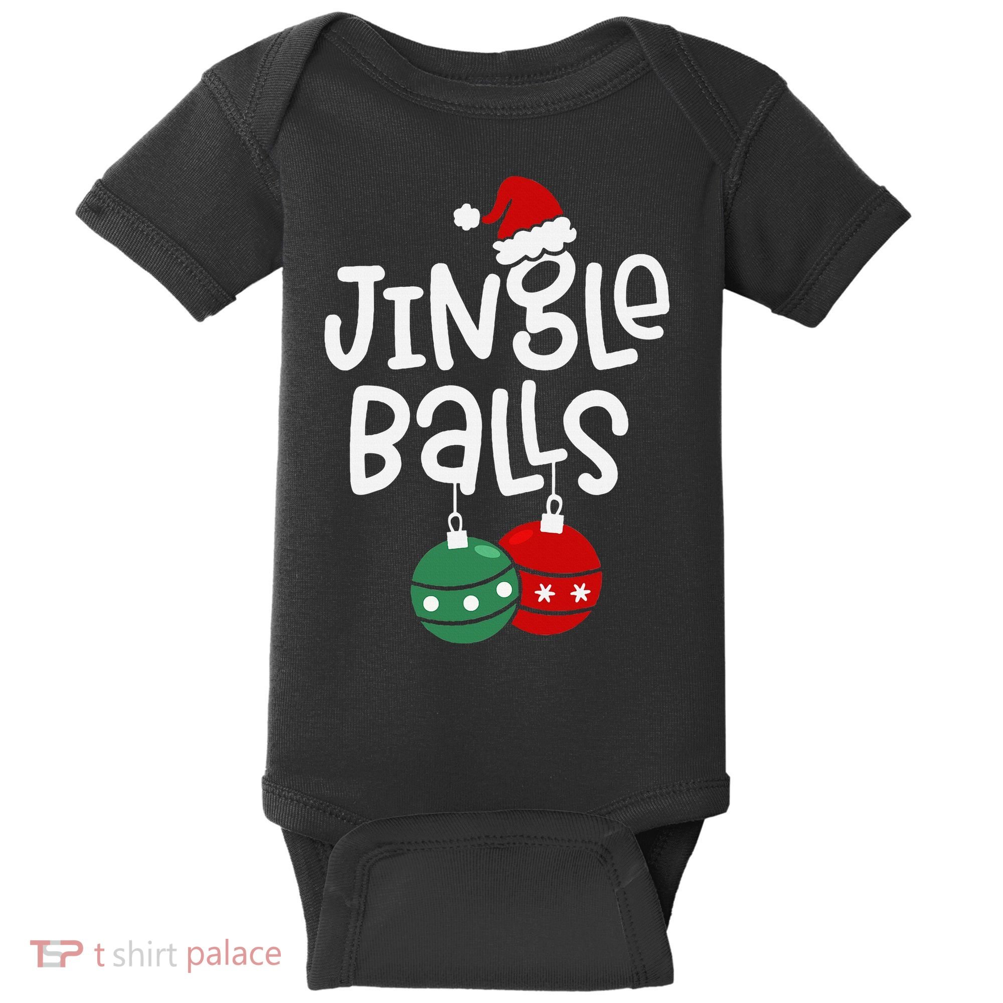 Jingle Balls Tinsel Tits Matching Couple Chestnuts Baby Bodysuit