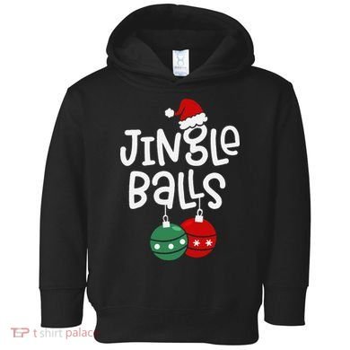Jingle Balls Tinsel Tits Matching Couple Chestnuts Toddler Hoodie
