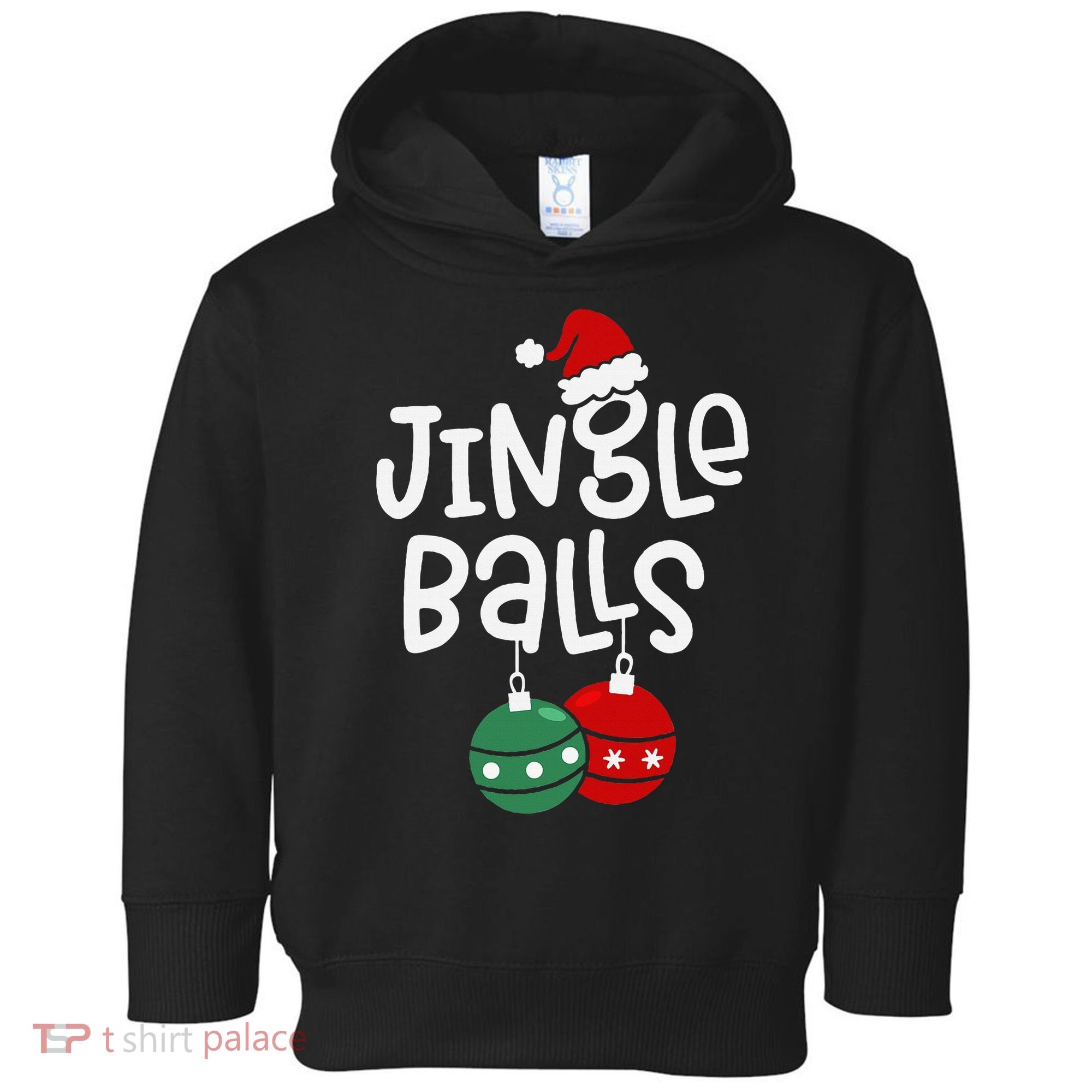 Jingle Balls Tinsel Tits Matching Couple Chestnuts Toddler Hoodie