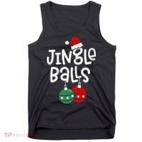 Jingle Balls Tinsel Tits Matching Couple Chestnuts Tank Top thumb 0