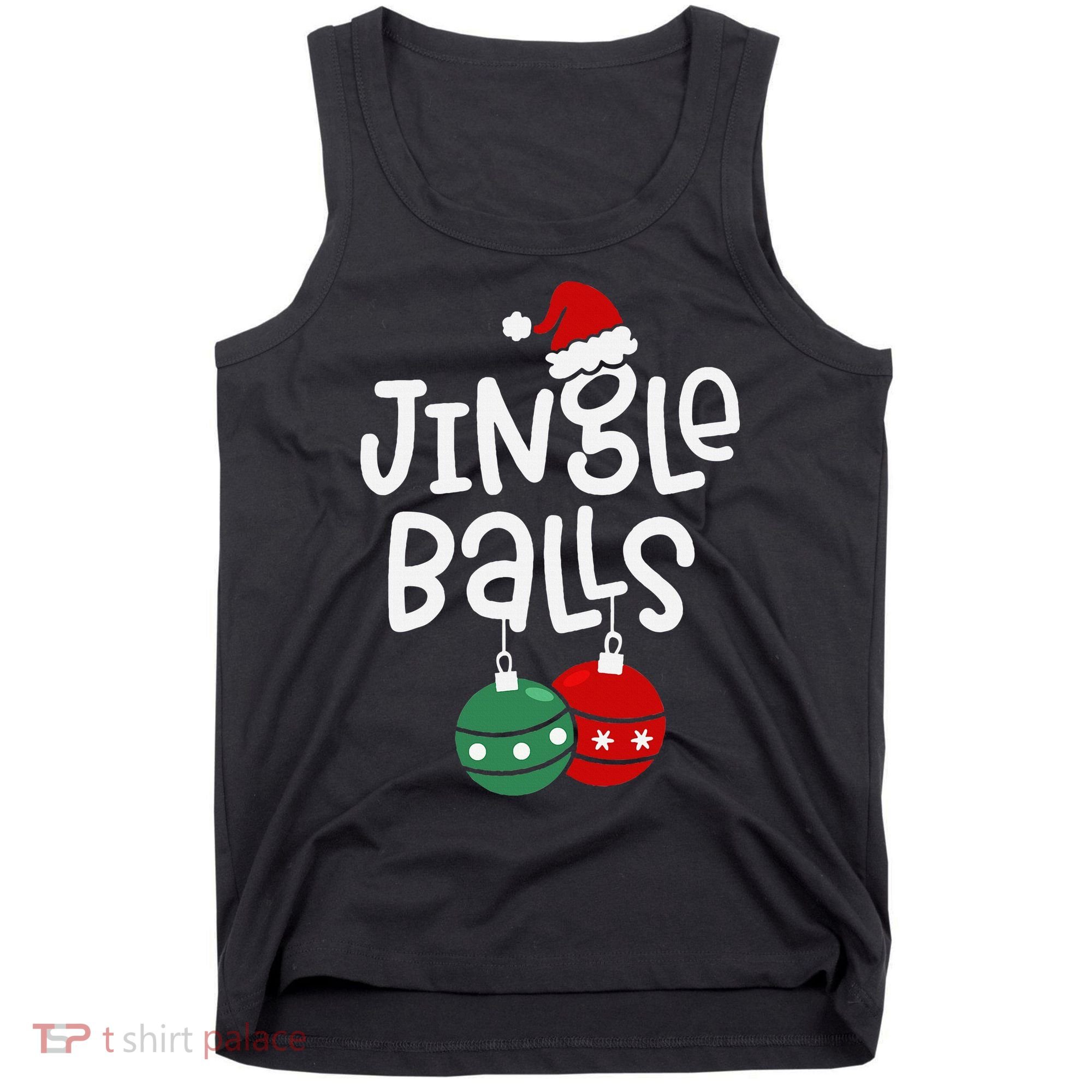 Jingle Balls Tinsel Tits Matching Couple Chestnuts Tank Top