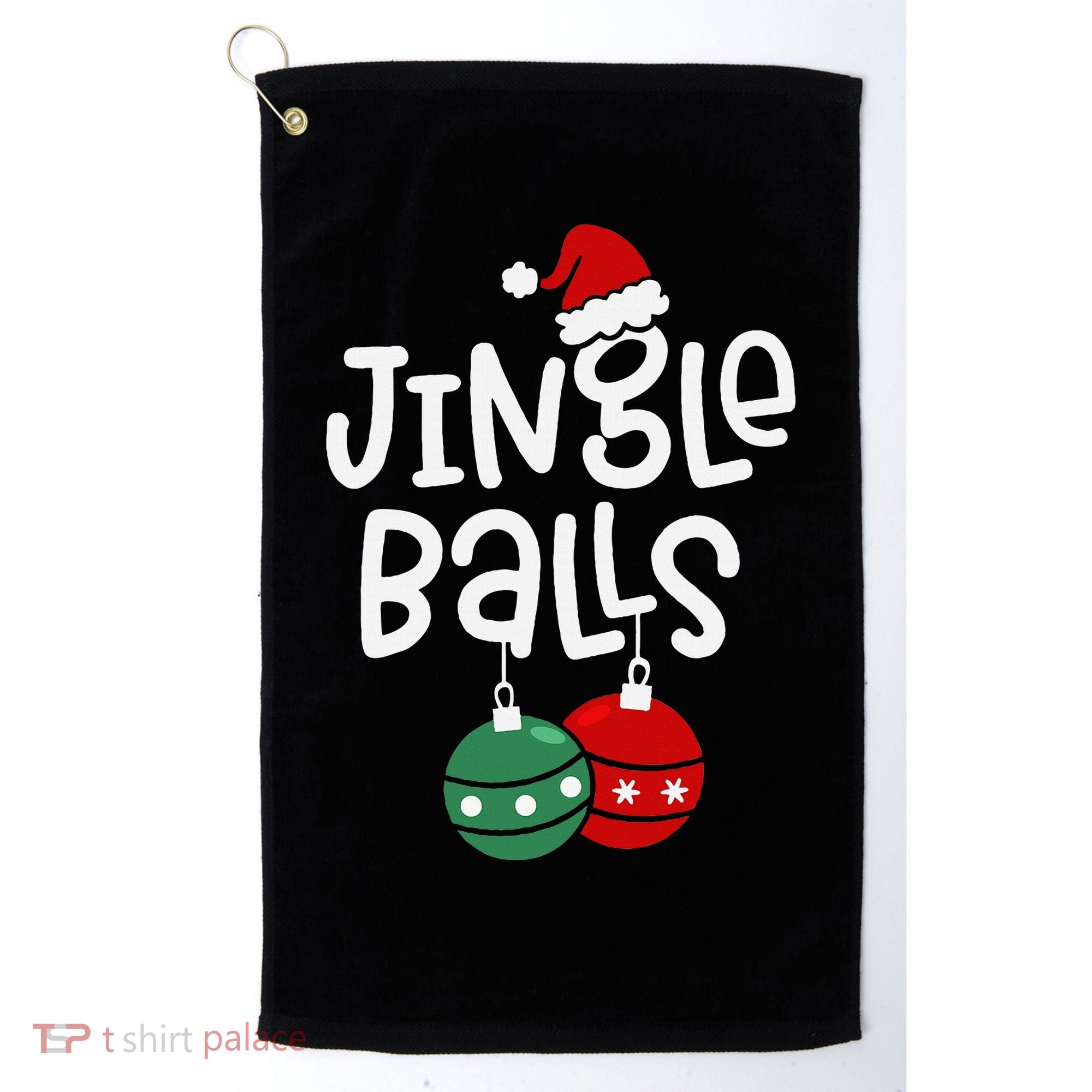 Jingle Balls Tinsel Tits Matching Couple Chestnuts Golf Towel