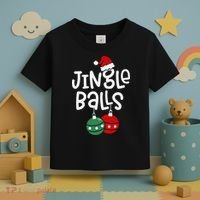 Jingle Balls Tinsel Tits Matching Couple Chestnuts Toddler T-Shirt thumb 3