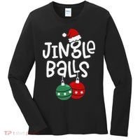 Jingle Balls Tinsel Tits Matching Couple Chestnuts Women's Long Sleeve Shirt thumb 0