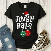 Jingle Balls Tinsel Tits Matching Couple Chestnuts Women's T-Shirt thumb 3