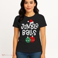 Jingle Balls Tinsel Tits Matching Couple Chestnuts Women's T-Shirt thumb 4