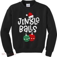 Jingle Balls Tinsel Tits Matching Couple Chestnuts Kids Sweatshirt thumb 0